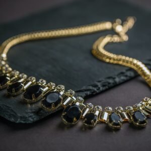 Green stone necklace